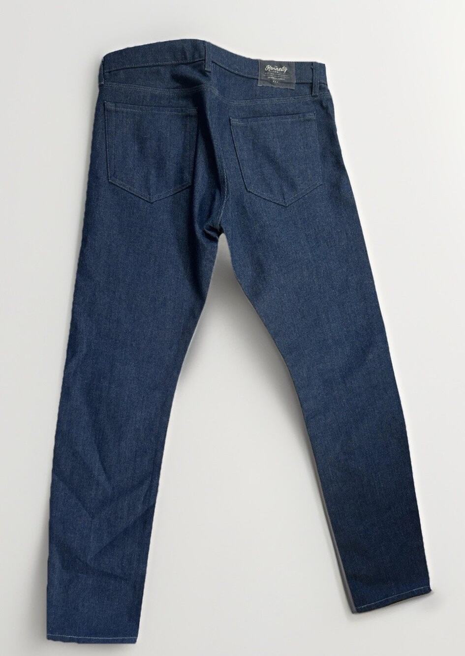 Kennedy Denim Co Modern Slim Jeans 32x30 Raw Dark Blue
